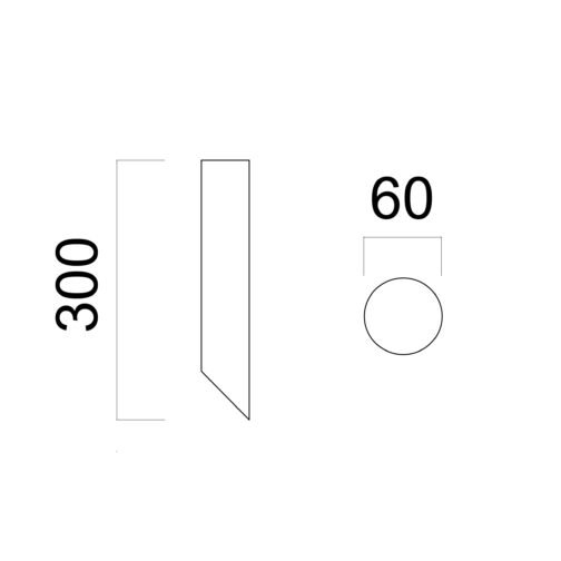 Plafonnier ROND COUPE  Ø60MM Blanc/doré – Image 5