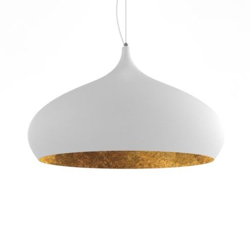 Suspension Calice Ø60 Blanc/or