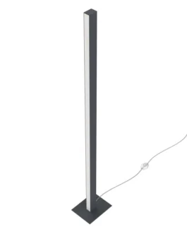 lampadaire linear gris anthracite