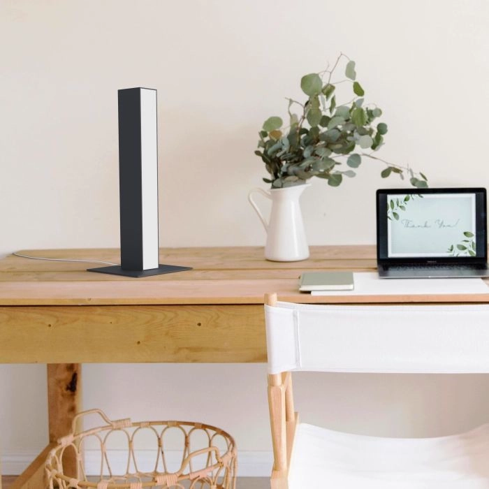 Lampe a poser Linear gris anthracite
