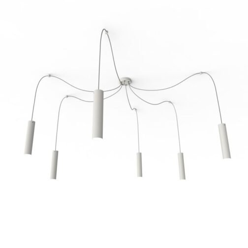 Suspension Médusa noire 6 branches – Image 3