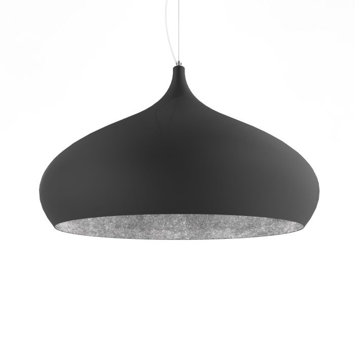 Suspension Calice Ø60 Noire/argent