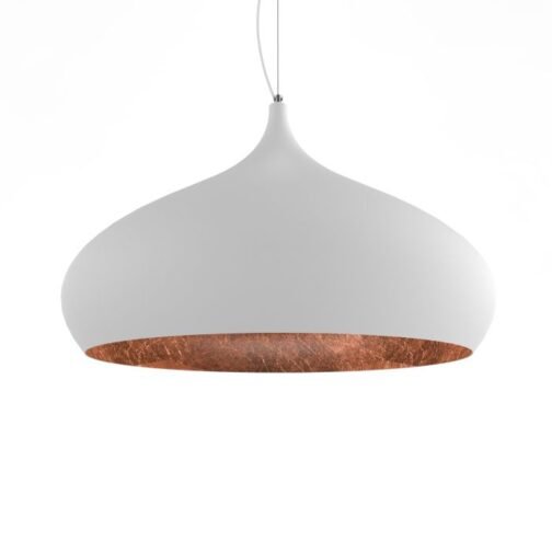 Suspension Calice Ø60 Blanc/cuivre