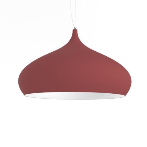 Suspension Calice Ø60 Cowhide rouge/Blanc