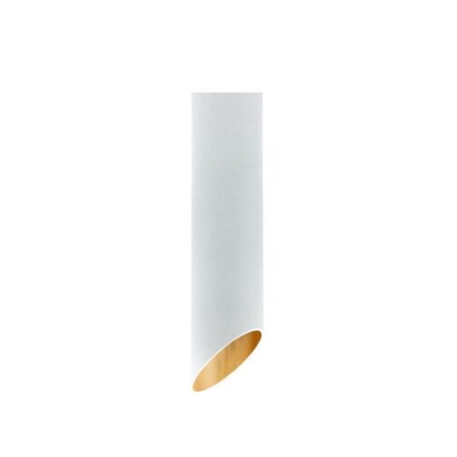 Plafonnier ROND COUPE  Ø60MM Blanc/doré – Image 4