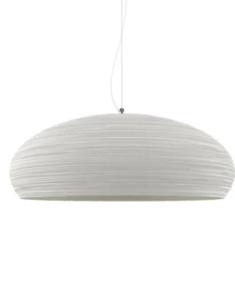 Suspension mat texturé UFO Ø60 Blanc