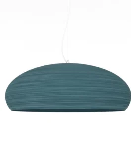 Suspension mat texturé UFO Ø60 Bleu