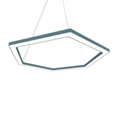 Plafonnier Esagono Ø60 Gris Anthracite