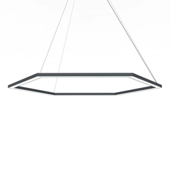 Plafonnier Esagono Ø90 Gris Anthracite