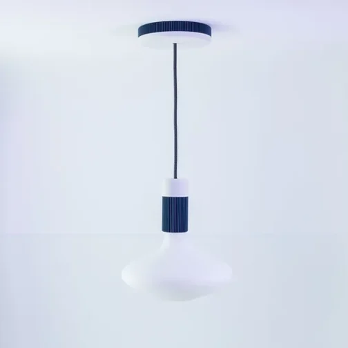 Suspension TANGO BLANC/BLEU avec lampe IDRA