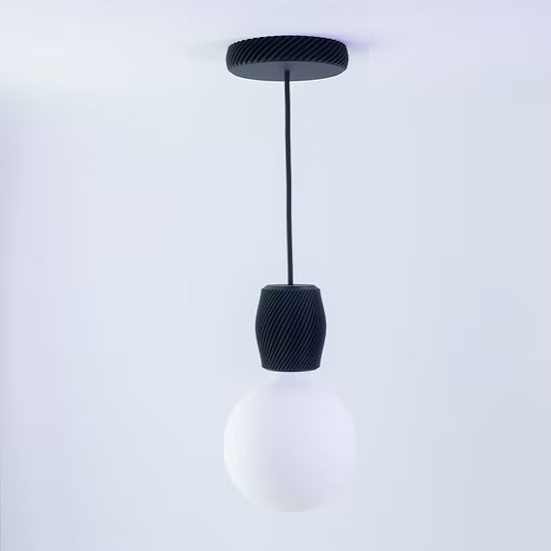 SUSPENSION ALUCYNEkorto-noir-porcelaina-diam-125