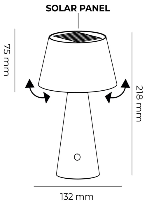 lampe de table solaire era_dimensions