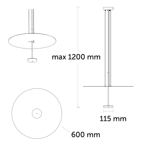 Dimensions Pistillo diamètre 60