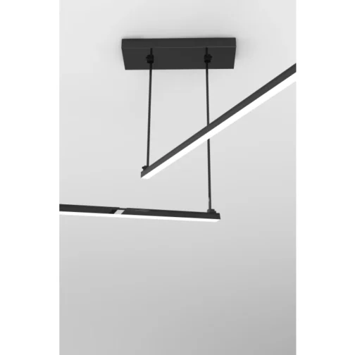 suspension splint double noir ambiance 3 lumicom