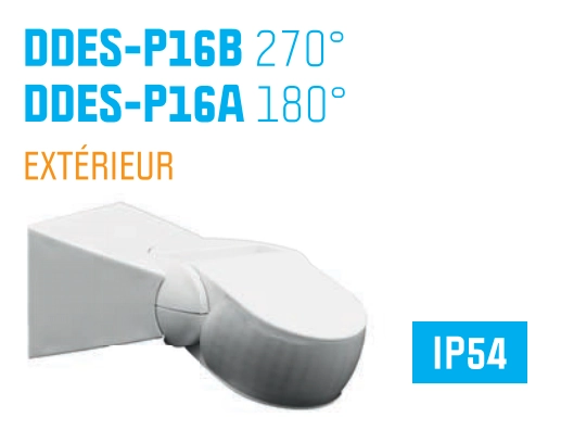 DÉTECTEUR DE MOUVEMENT. Ce détecteur adopte un capteur de haute sensibilité. Il rassemble l’automatisme, la commodité, la sécurité, l’économie d’énergie. Le vaste champ de détection est composé de 2 capteurs. Il agit en recevant des rayons infrarouges des mouvements humain. Lorsque l’on entre dans le champs de détection, il peut enclencher la charge et à la fois identifi er automatiquement jour et nuit ; son installation est très pratique et son utilisation est très vaste.